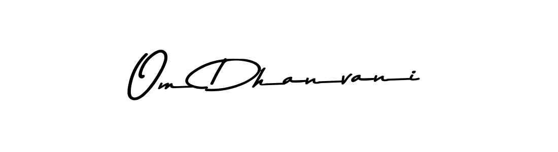 This is the best signature style for the Om Dhanvani name. Also you like these signature font (Asem Kandis PERSONAL USE). Mix name signature. Om Dhanvani signature style 9 images and pictures png