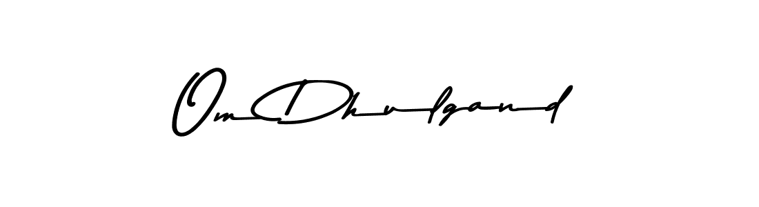 Use a signature maker to create a handwritten signature online. With this signature software, you can design (Asem Kandis PERSONAL USE) your own signature for name Om Dhulgand. Om Dhulgand signature style 9 images and pictures png