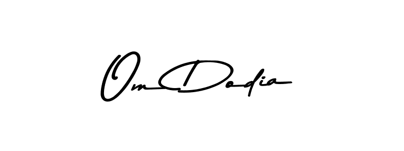Also You can easily find your signature by using the search form. We will create Om Dodia name handwritten signature images for you free of cost using Asem Kandis PERSONAL USE sign style. Om Dodia signature style 9 images and pictures png