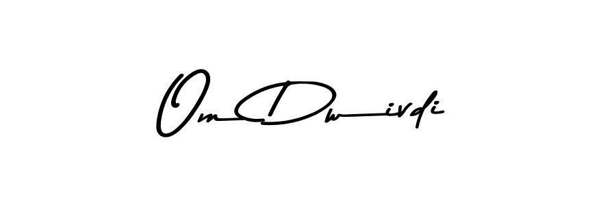 Also You can easily find your signature by using the search form. We will create Om Dwivdi name handwritten signature images for you free of cost using Asem Kandis PERSONAL USE sign style. Om Dwivdi signature style 9 images and pictures png
