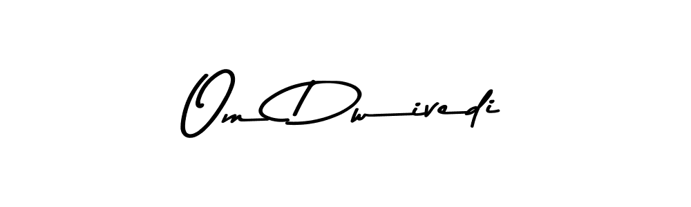 This is the best signature style for the Om Dwivedi name. Also you like these signature font (Asem Kandis PERSONAL USE). Mix name signature. Om Dwivedi signature style 9 images and pictures png