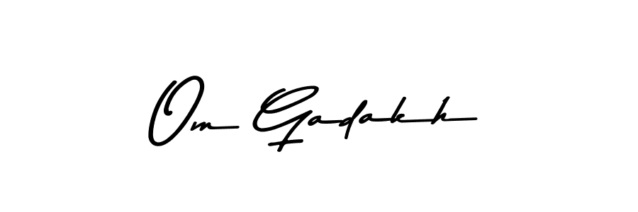 Use a signature maker to create a handwritten signature online. With this signature software, you can design (Asem Kandis PERSONAL USE) your own signature for name Om Gadakh. Om Gadakh signature style 9 images and pictures png