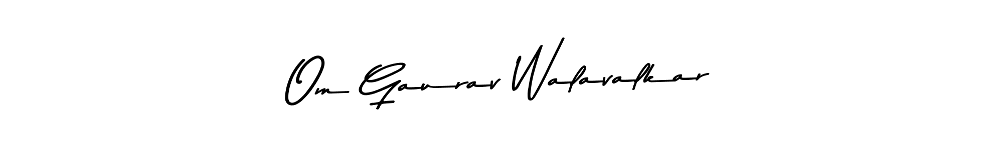 Make a beautiful signature design for name Om Gaurav Walavalkar. Use this online signature maker to create a handwritten signature for free. Om Gaurav Walavalkar signature style 9 images and pictures png