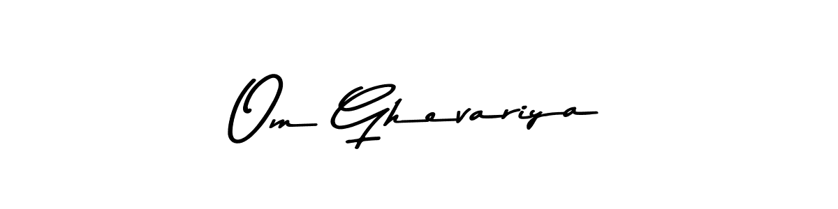 How to make Om Ghevariya signature? Asem Kandis PERSONAL USE is a professional autograph style. Create handwritten signature for Om Ghevariya name. Om Ghevariya signature style 9 images and pictures png