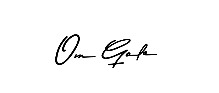 Asem Kandis PERSONAL USE is a professional signature style that is perfect for those who want to add a touch of class to their signature. It is also a great choice for those who want to make their signature more unique. Get Om Gole name to fancy signature for free. Om Gole signature style 9 images and pictures png