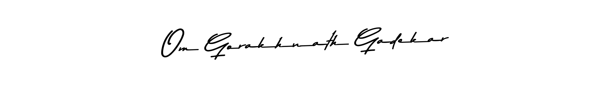 How to make Om Gorakhnath Gadekar signature? Asem Kandis PERSONAL USE is a professional autograph style. Create handwritten signature for Om Gorakhnath Gadekar name. Om Gorakhnath Gadekar signature style 9 images and pictures png