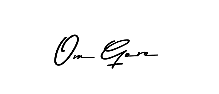 This is the best signature style for the Om Gore name. Also you like these signature font (Asem Kandis PERSONAL USE). Mix name signature. Om Gore signature style 9 images and pictures png