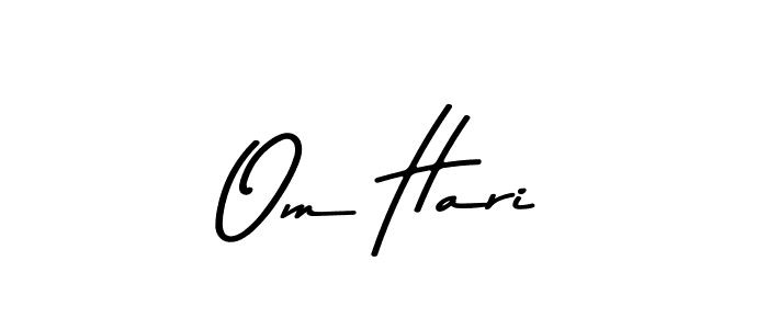 Design your own signature with our free online signature maker. With this signature software, you can create a handwritten (Asem Kandis PERSONAL USE) signature for name Om Hari. Om Hari signature style 9 images and pictures png