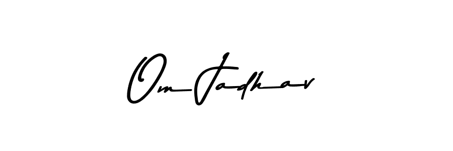 Make a beautiful signature design for name Om Jadhav. With this signature (Asem Kandis PERSONAL USE) style, you can create a handwritten signature for free. Om Jadhav signature style 9 images and pictures png