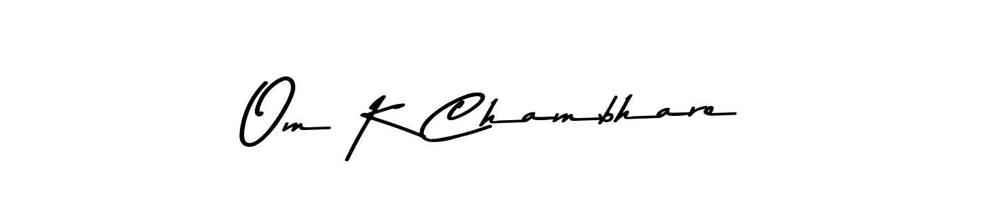 Here are the top 10 professional signature styles for the name Om K Chambhare. These are the best autograph styles you can use for your name. Om K Chambhare signature style 9 images and pictures png