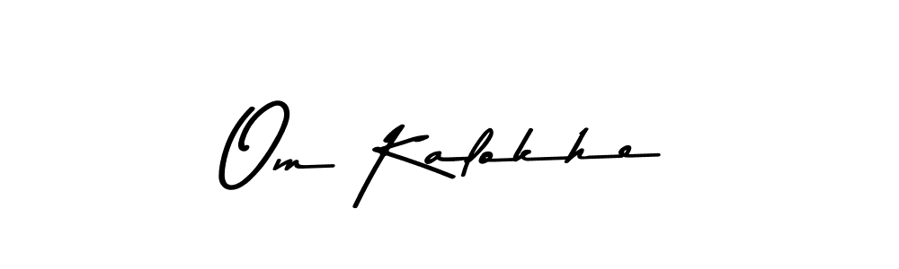 The best way (Asem Kandis PERSONAL USE) to make a short signature is to pick only two or three words in your name. The name Om Kalokhe include a total of six letters. For converting this name. Om Kalokhe signature style 9 images and pictures png