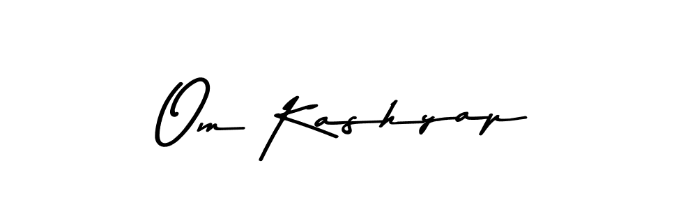 Make a beautiful signature design for name Om Kashyap. With this signature (Asem Kandis PERSONAL USE) style, you can create a handwritten signature for free. Om Kashyap signature style 9 images and pictures png