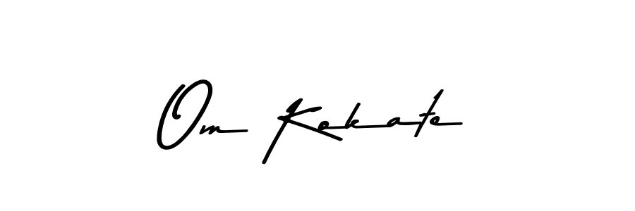 You should practise on your own different ways (Asem Kandis PERSONAL USE) to write your name (Om Kokate) in signature. don't let someone else do it for you. Om Kokate signature style 9 images and pictures png