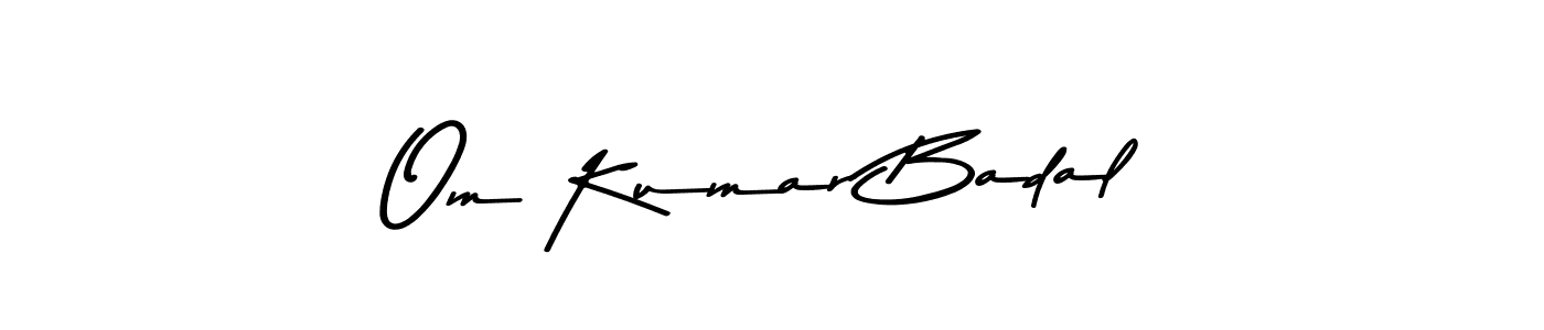 The best way (Asem Kandis PERSONAL USE) to make a short signature is to pick only two or three words in your name. The name Om Kumar Badal include a total of six letters. For converting this name. Om Kumar Badal signature style 9 images and pictures png