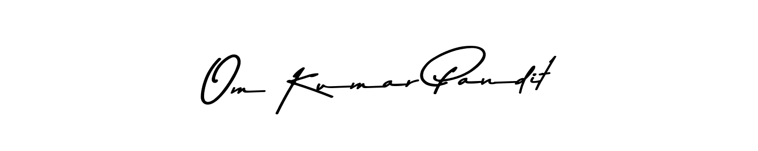 Make a beautiful signature design for name Om Kumar Pandit. Use this online signature maker to create a handwritten signature for free. Om Kumar Pandit signature style 9 images and pictures png
