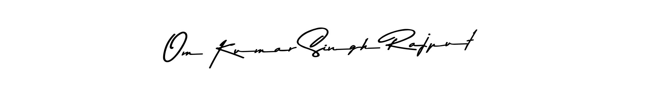 Create a beautiful signature design for name Om Kumar Singh Rajput. With this signature (Asem Kandis PERSONAL USE) fonts, you can make a handwritten signature for free. Om Kumar Singh Rajput signature style 9 images and pictures png