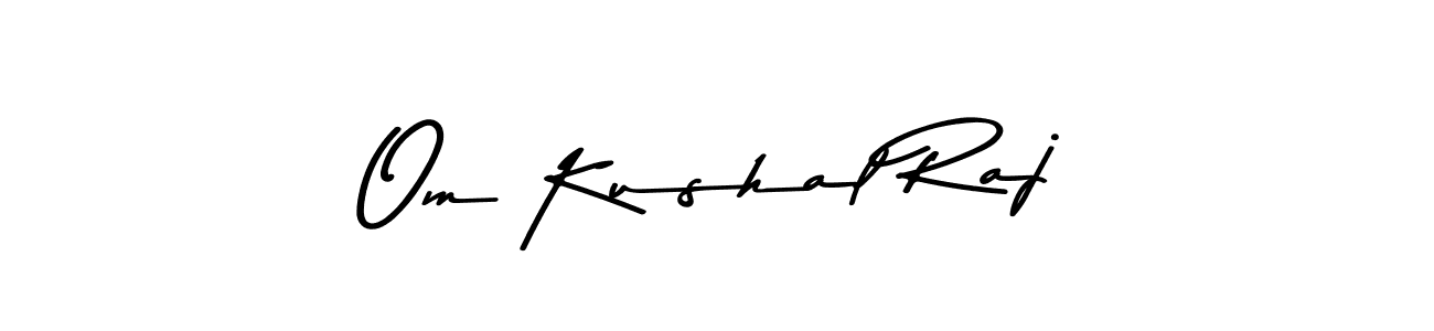Design your own signature with our free online signature maker. With this signature software, you can create a handwritten (Asem Kandis PERSONAL USE) signature for name Om Kushal Raj. Om Kushal Raj signature style 9 images and pictures png