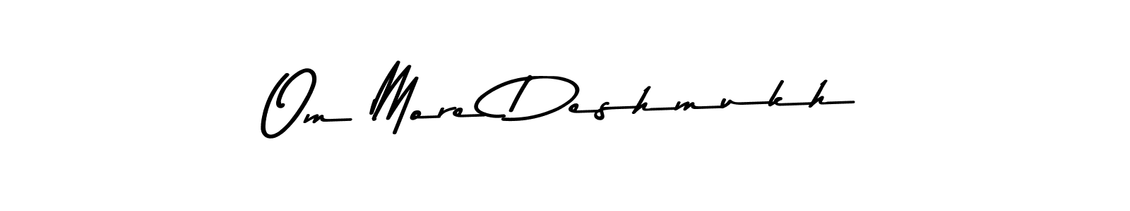 How to make Om More Deshmukh signature? Asem Kandis PERSONAL USE is a professional autograph style. Create handwritten signature for Om More Deshmukh name. Om More Deshmukh signature style 9 images and pictures png