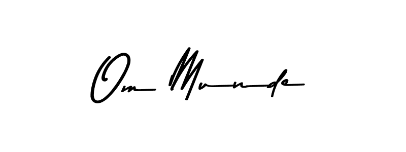 if you are searching for the best signature style for your name Om Munde. so please give up your signature search. here we have designed multiple signature styles  using Asem Kandis PERSONAL USE. Om Munde signature style 9 images and pictures png