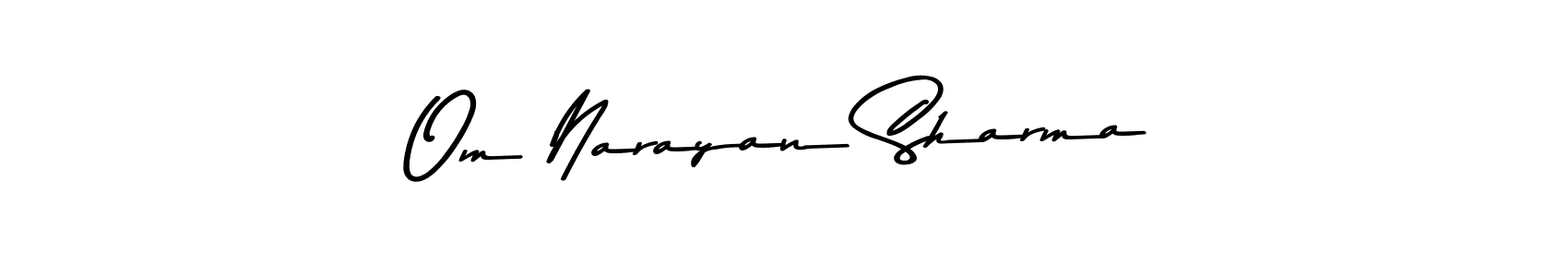 Asem Kandis PERSONAL USE is a professional signature style that is perfect for those who want to add a touch of class to their signature. It is also a great choice for those who want to make their signature more unique. Get Om Narayan Sharma name to fancy signature for free. Om Narayan Sharma signature style 9 images and pictures png