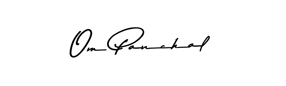 Make a beautiful signature design for name Om Panchal. With this signature (Asem Kandis PERSONAL USE) style, you can create a handwritten signature for free. Om Panchal signature style 9 images and pictures png