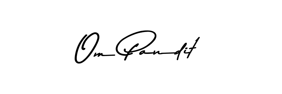 Design your own signature with our free online signature maker. With this signature software, you can create a handwritten (Asem Kandis PERSONAL USE) signature for name Om Pandit. Om Pandit signature style 9 images and pictures png