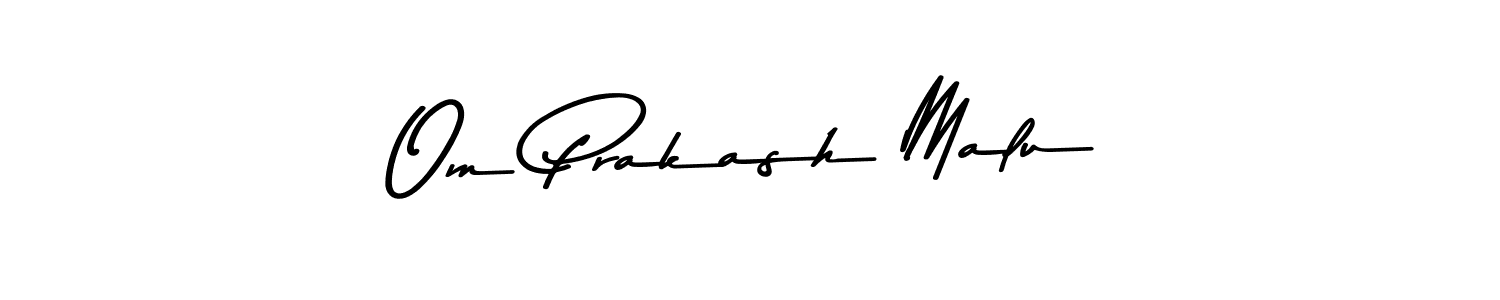 Similarly Asem Kandis PERSONAL USE is the best handwritten signature design. Signature creator online .You can use it as an online autograph creator for name Om Prakash Malu. Om Prakash Malu signature style 9 images and pictures png