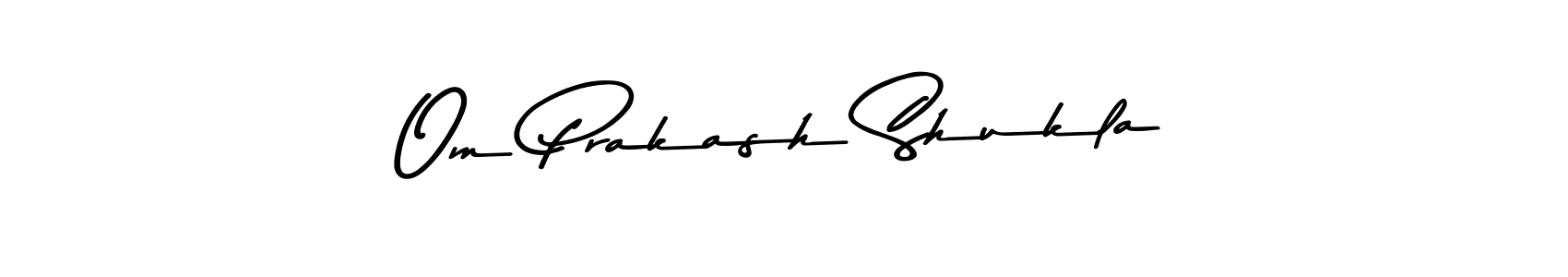 Make a beautiful signature design for name Om Prakash Shukla. With this signature (Asem Kandis PERSONAL USE) style, you can create a handwritten signature for free. Om Prakash Shukla signature style 9 images and pictures png