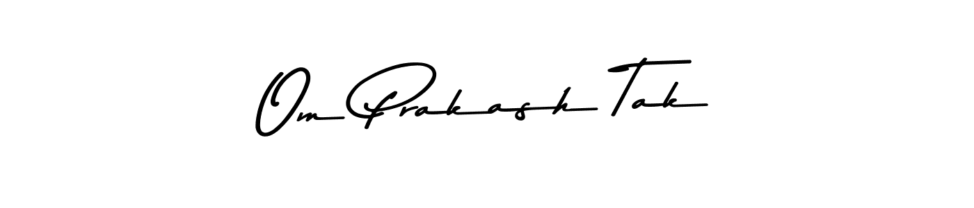 This is the best signature style for the Om Prakash Tak name. Also you like these signature font (Asem Kandis PERSONAL USE). Mix name signature. Om Prakash Tak signature style 9 images and pictures png