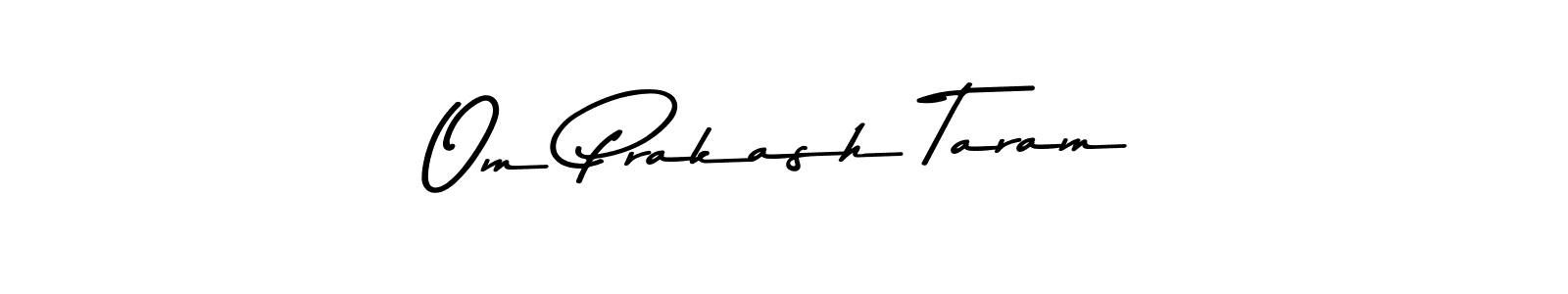 You should practise on your own different ways (Asem Kandis PERSONAL USE) to write your name (Om Prakash Taram) in signature. don't let someone else do it for you. Om Prakash Taram signature style 9 images and pictures png