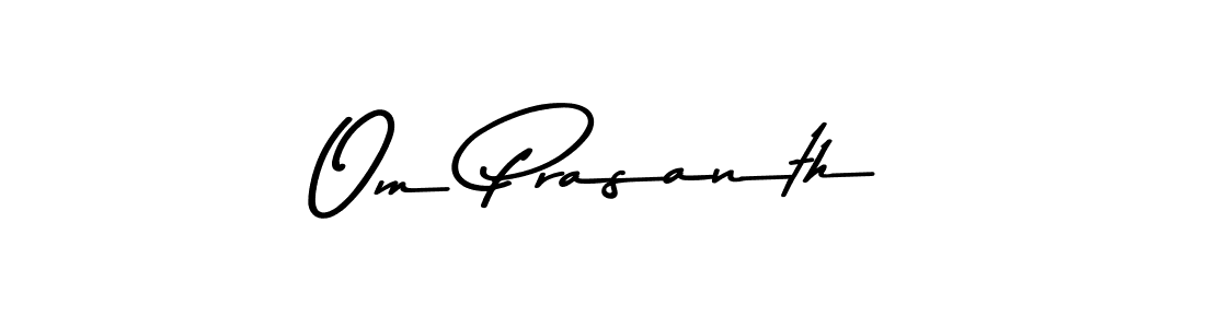 How to make Om Prasanth signature? Asem Kandis PERSONAL USE is a professional autograph style. Create handwritten signature for Om Prasanth name. Om Prasanth signature style 9 images and pictures png