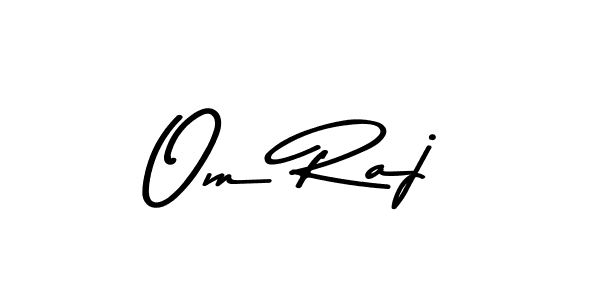 Create a beautiful signature design for name Om Raj. With this signature (Asem Kandis PERSONAL USE) fonts, you can make a handwritten signature for free. Om Raj signature style 9 images and pictures png