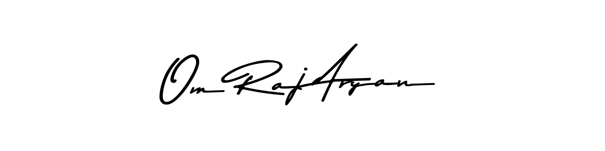Create a beautiful signature design for name Om Raj Aryan. With this signature (Asem Kandis PERSONAL USE) fonts, you can make a handwritten signature for free. Om Raj Aryan signature style 9 images and pictures png