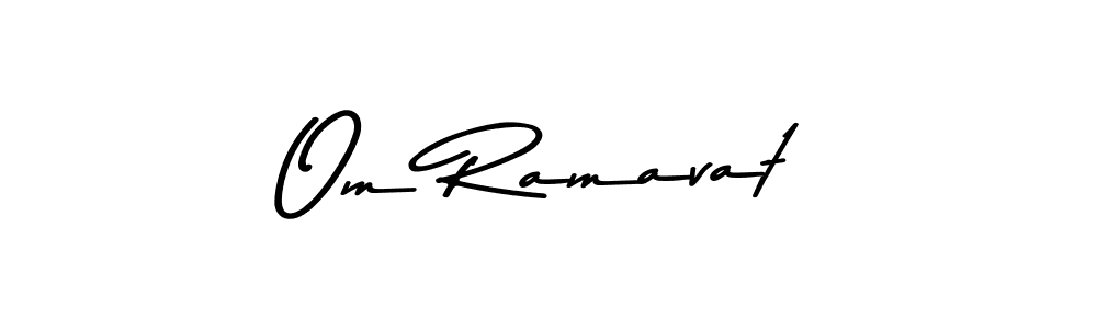 Use a signature maker to create a handwritten signature online. With this signature software, you can design (Asem Kandis PERSONAL USE) your own signature for name Om Ramavat. Om Ramavat signature style 9 images and pictures png