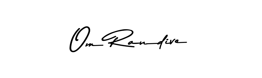 The best way (Asem Kandis PERSONAL USE) to make a short signature is to pick only two or three words in your name. The name Om Randive include a total of six letters. For converting this name. Om Randive signature style 9 images and pictures png