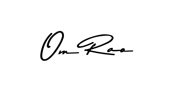 Design your own signature with our free online signature maker. With this signature software, you can create a handwritten (Asem Kandis PERSONAL USE) signature for name Om Rao. Om Rao signature style 9 images and pictures png