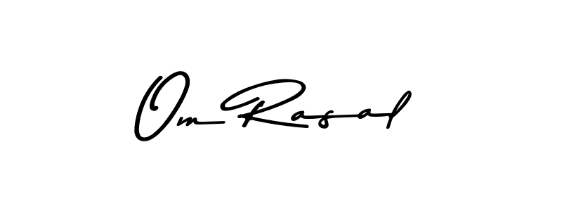 You should practise on your own different ways (Asem Kandis PERSONAL USE) to write your name (Om Rasal) in signature. don't let someone else do it for you. Om Rasal signature style 9 images and pictures png