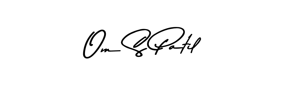 Use a signature maker to create a handwritten signature online. With this signature software, you can design (Asem Kandis PERSONAL USE) your own signature for name Om S Patil. Om S Patil signature style 9 images and pictures png