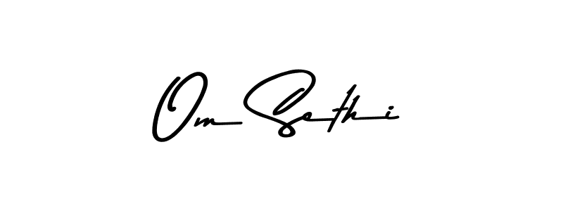 Make a beautiful signature design for name Om Sethi. Use this online signature maker to create a handwritten signature for free. Om Sethi signature style 9 images and pictures png