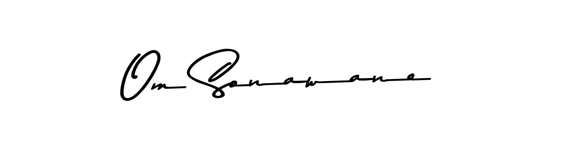 Make a beautiful signature design for name Om Sonawane. With this signature (Asem Kandis PERSONAL USE) style, you can create a handwritten signature for free. Om Sonawane signature style 9 images and pictures png