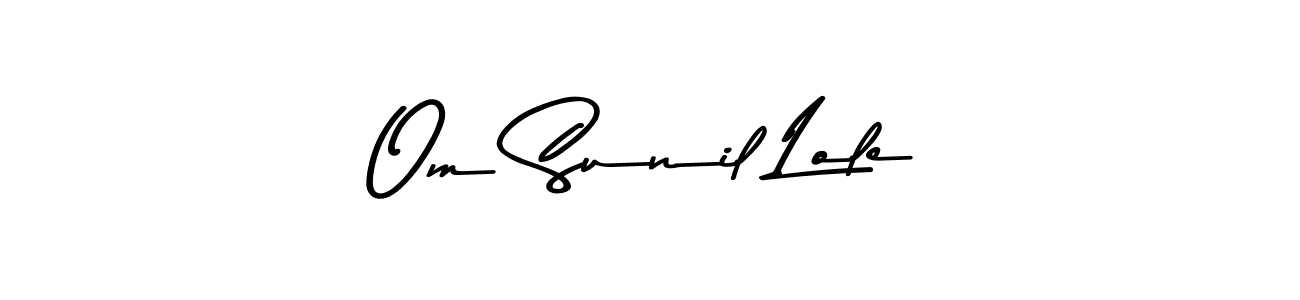 Here are the top 10 professional signature styles for the name Om Sunil Lole. These are the best autograph styles you can use for your name. Om Sunil Lole signature style 9 images and pictures png