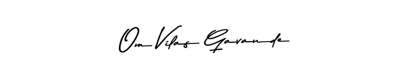 Also You can easily find your signature by using the search form. We will create Om Vilas Gavande name handwritten signature images for you free of cost using Asem Kandis PERSONAL USE sign style. Om Vilas Gavande signature style 9 images and pictures png