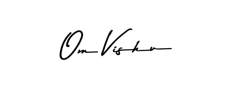 if you are searching for the best signature style for your name Om Vishu. so please give up your signature search. here we have designed multiple signature styles  using Asem Kandis PERSONAL USE. Om Vishu signature style 9 images and pictures png