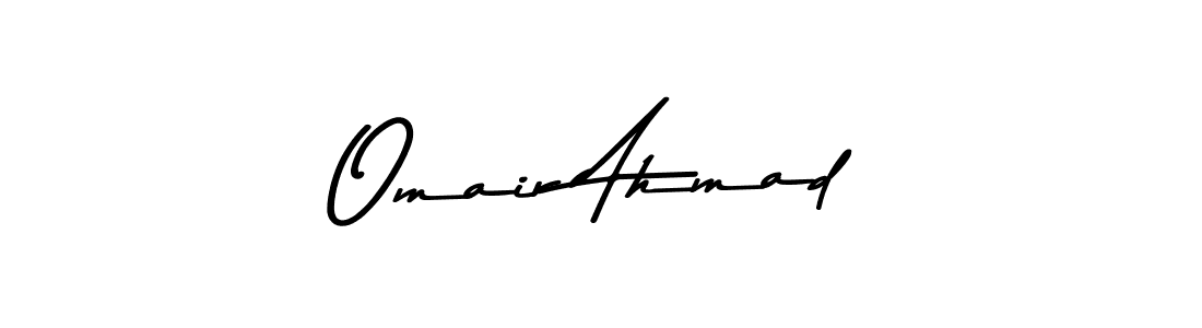 How to make Omair Ahmad name signature. Use Asem Kandis PERSONAL USE style for creating short signs online. This is the latest handwritten sign. Omair Ahmad signature style 9 images and pictures png