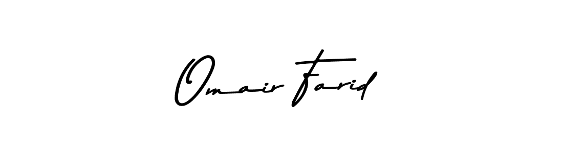 Make a beautiful signature design for name Omair Farid. With this signature (Asem Kandis PERSONAL USE) style, you can create a handwritten signature for free. Omair Farid signature style 9 images and pictures png