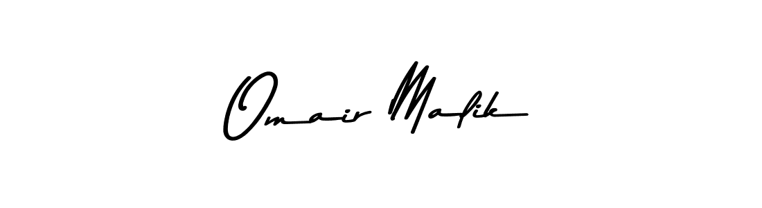 Design your own signature with our free online signature maker. With this signature software, you can create a handwritten (Asem Kandis PERSONAL USE) signature for name Omair Malik. Omair Malik signature style 9 images and pictures png