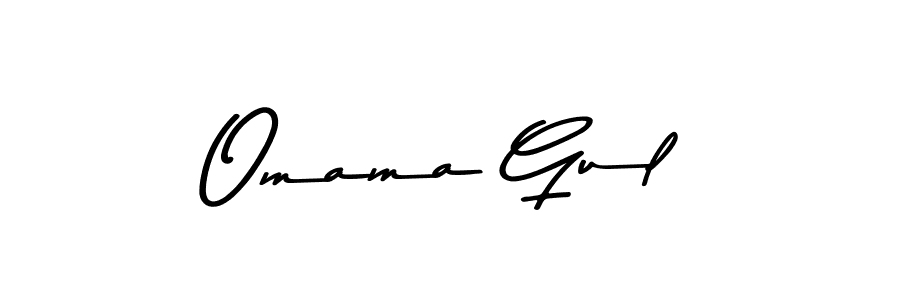 Use a signature maker to create a handwritten signature online. With this signature software, you can design (Asem Kandis PERSONAL USE) your own signature for name Omama Gul. Omama Gul signature style 9 images and pictures png