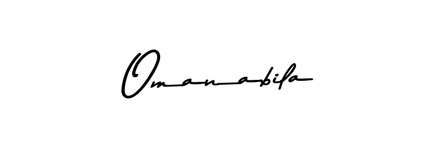 Use a signature maker to create a handwritten signature online. With this signature software, you can design (Asem Kandis PERSONAL USE) your own signature for name Omanabila. Omanabila signature style 9 images and pictures png