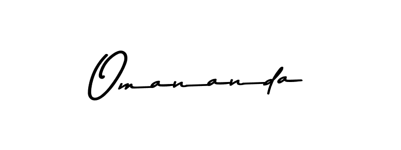 How to make Omananda name signature. Use Asem Kandis PERSONAL USE style for creating short signs online. This is the latest handwritten sign. Omananda signature style 9 images and pictures png