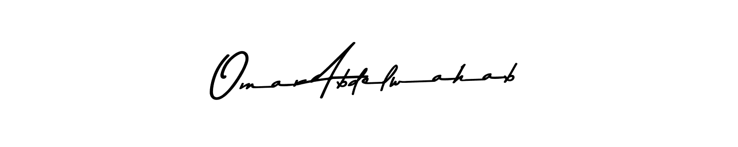 Create a beautiful signature design for name Omar Abdelwahab. With this signature (Asem Kandis PERSONAL USE) fonts, you can make a handwritten signature for free. Omar Abdelwahab signature style 9 images and pictures png